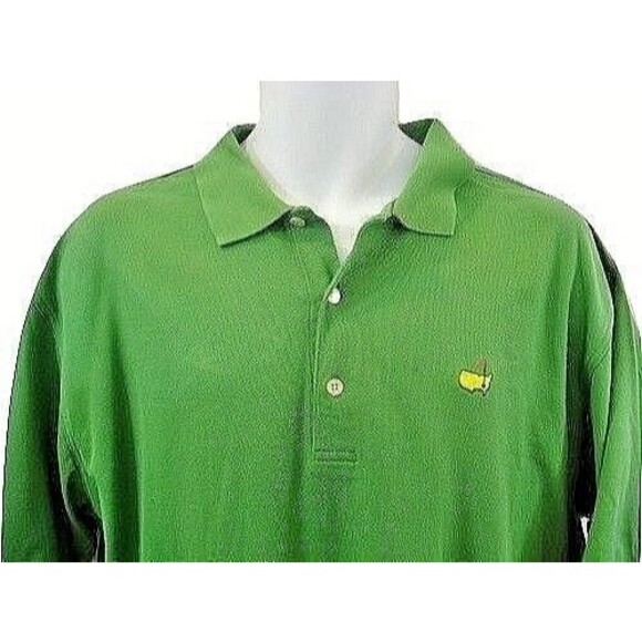 Masters Collection Polo Golf Shirt Green Embroidered Mens Size L - Picture 2 of 6